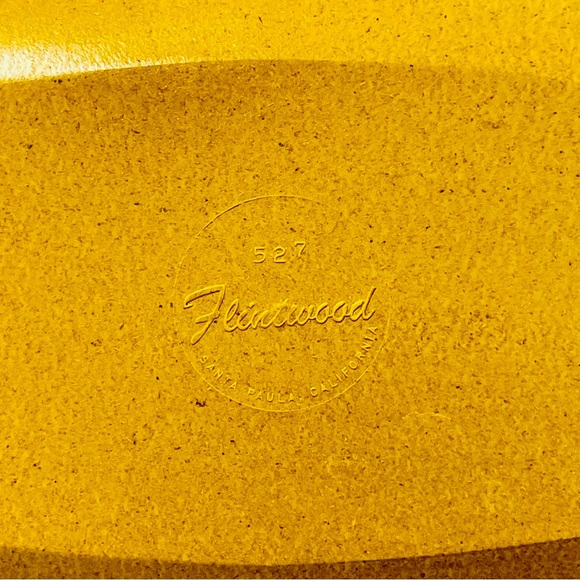 Flintwood MCM Gold Fiberglass California Melamine Oval Platter Serving Plate - Picture 3 of 5